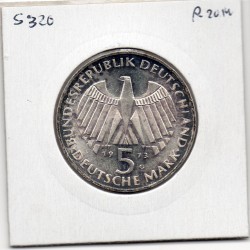 Allemagne RFA 5 deutche mark 1973 G, Sup KM 137 pièce de monnaie