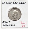 Grande Bretagne 1 shilling 1945 Spl, KM 854 pièce de monnaie