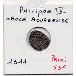 obole bourgeoise Philippe IV (1311) pièce de monnaie royale