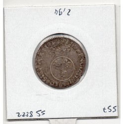 1/10 Ecu Vertugadin 1717 G Poitier Louis XV TTB Flan reformé pièce de monnaie royale