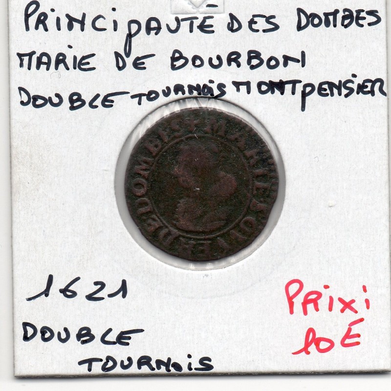 Principauté des Dombes, Marie de Bourbon Montpensier (1621) Double Tournois