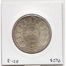 100 francs jean Monnet 1992 Sup, France pièce de monnaie