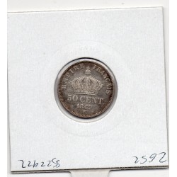 50 centimes Napoléon III tête laurée 1868 BB Strasbourg TTB-, France pièce de monnaie