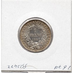 1 Franc Cérès 1887 Sup, France pièce de monnaie