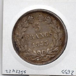 5 francs Louis Philippe 1843 BB Strasbourg TTB+, France pièce de monnaie