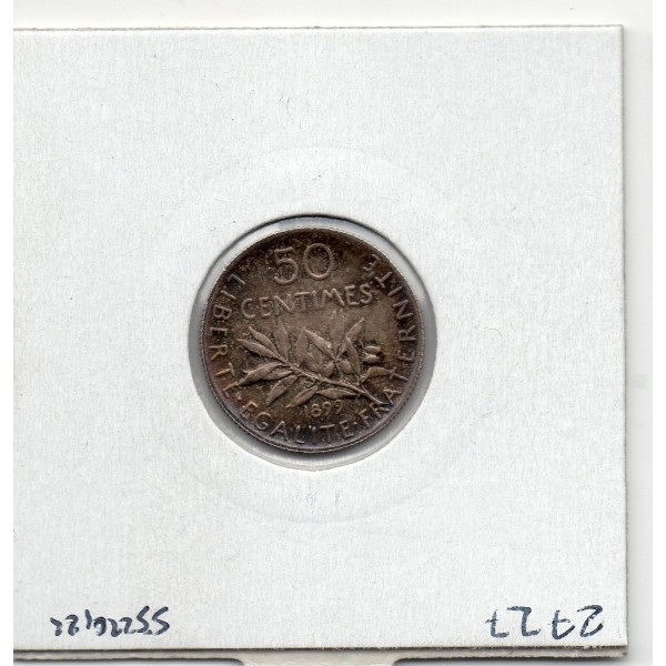 50 centimes Semeuse Argent 1899 Sup+, France pièce de monnaie