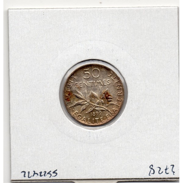 50 centimes Semeuse Argent 1899 Sup, France pièce de monnaie