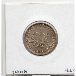 1 franc Semeuse Argent 1898 Sup+, France pièce de monnaie