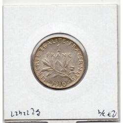 1 franc Semeuse Argent 1910 Sup-, France pièce de monnaie