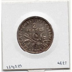 2 Francs Semeuse Argent 1898 Sup, France pièce de monnaie