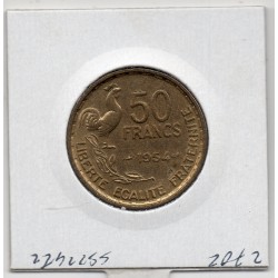 50 francs Coq Guiraud 1954 Sup+, France pièce de monnaie