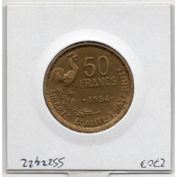 50 francs Coq Guiraud 1954 Sup, France pièce de monnaie