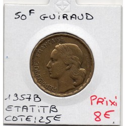 50 francs Coq Guiraud 1954 B TB, France pièce de monnaie