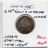 1/12 Ecu à la mèche Longue 1653 A Paris Louis XIV pièce de monnaie royale