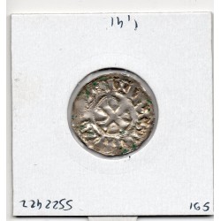 Comté du maine Denier Charles II le Chauve immobilisé (915-920) pièce de monnaie Féodale