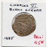 Blanc Guenar Charles VI (1385) pièce de monnaie royale