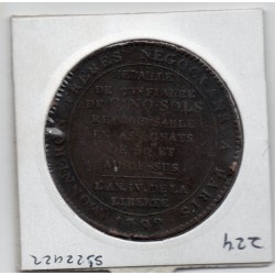 Monneron 5 sols Type 2d 1792 TB+, France pièce de monnaie de confiance