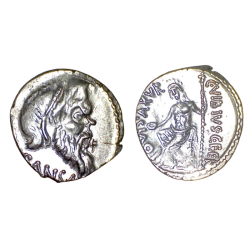 Denier Famille Vibia, république de Rome (-48), sear 420 Caius Vibius