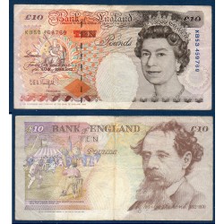 Grande Bretagne Pick N°383a, TB Billet de banque de 10 livres 1992