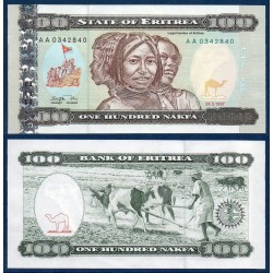 Erythrée Pick N°6, Neuf Billet de banque de 100 nakfa 1997