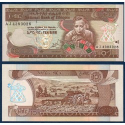 Ethiopie Pick N°48a, Neuf Billet de banque de 10 Birr 1997