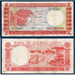 Sierra Leone Pick N°2c, Billet de banque de 2 leones 1964-1970