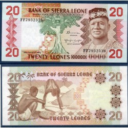 Sierra Leone Pick N°14a, Neuf Billet de banque de 20 leones 1982