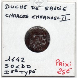 Duché de Savoie, Charles Emmanuel II (1642) Soldo 1er type