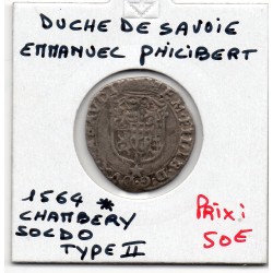 Duché de Savoie, Emmanuel Philibert (1564) Chambery Soldo 2eme type