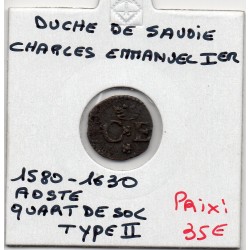 Duché de Savoie, Charles Emmanuel 1er (1580-1630) quart de sol type 2 Aoste