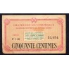 Puy de Dome 50 centimes TB 1.1.1920 Pirot 1 Billet de la chambre de Commerce