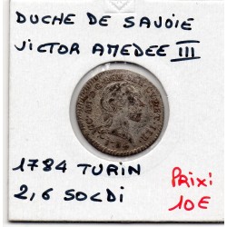 Duché de Savoie, Victor-Amédée III (1784) 2 Soldi 6 denari ou 2.6 sols Turin
