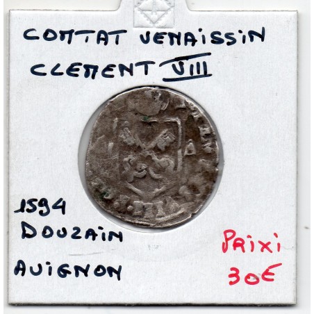 Comtat Venaissin, Clement VIII (1594) Douzain Avignon