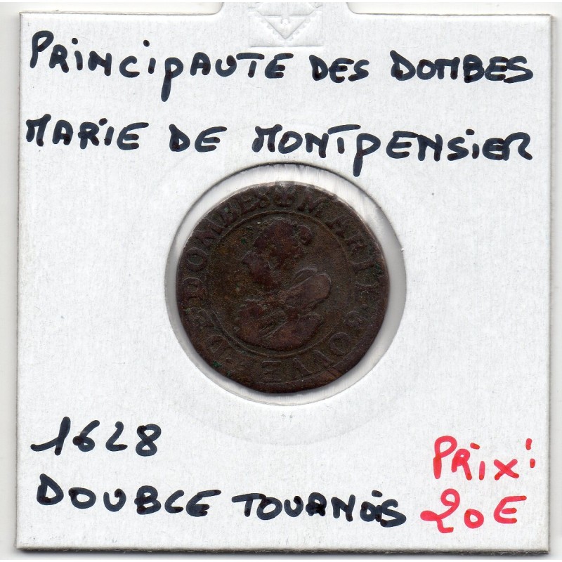 Principauté des Dombes, Marie de Bourbon Montpensier (1628) Double Tournois