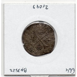 Douzain au 2 H 2eme type 1592 H La rochelle Henri IV pièce de monnaie royale