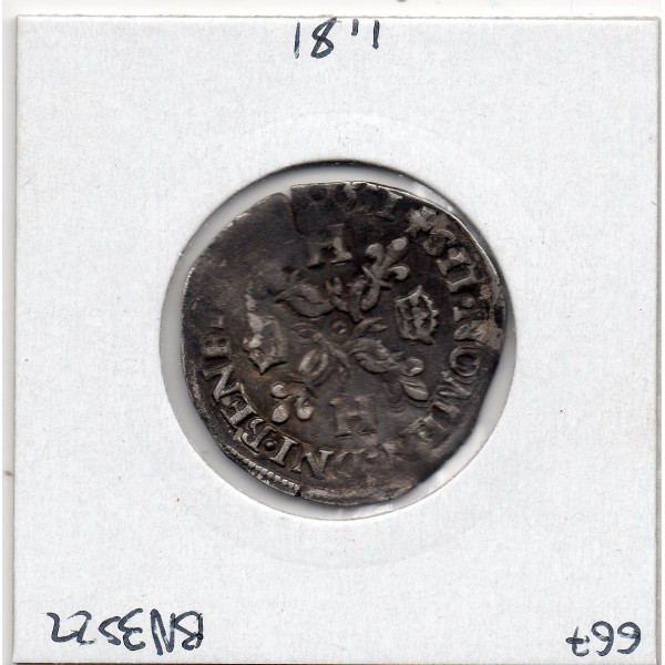 Douzain aux croissants Paris Henri II  (1551 A) pièce de monnaie royale