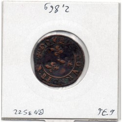 Double Tournois 1578-1580 SD X Amiens Henri III  pièce de monnaie royale