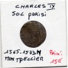 Sol Parisi Charles IX  (1565-1573 N) Montpellier pièce de monnaie royale