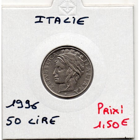 Italie 50 Lire 1996 Sup, KM 183 pièce de monnaie