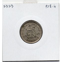 Grande Bretagne 6 pence 1946 Spl, KM 852 pièce de monnaie