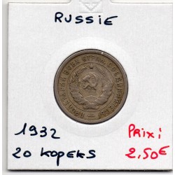 Russie 20 Kopecks 1932 TTB, KM Y97 pièce de monnaie