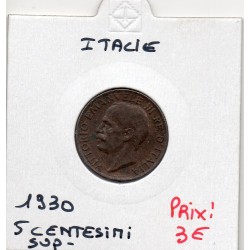 Italie 5 centesimi 1930 R Rome Sup-,  KM 59 pièce de monnaie