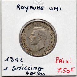 Grande Bretagne 1 shilling 1942 Sup, KM 853 pièce de monnaie