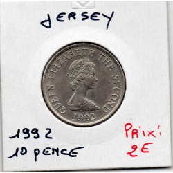 Jersey 10 pence 1992 Sup, KM 57.2 pièce de monnaie
