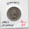 Jersey 10 pence 1992 Sup, KM 57.2 pièce de monnaie