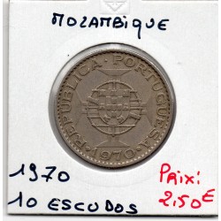 Mozambique 10 Escudos 1970 TTB, KM 79b pièce de monnaie