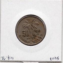 Congo Belge 50 centimes 1929 en Français TTB, KM 22 pièce de monnaie