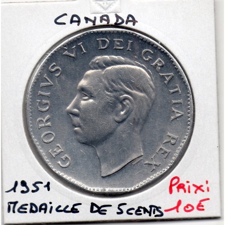 Canada 5 cents 1951 SPL The big nickel, pièce de monnaie