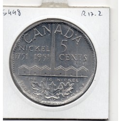 Canada 5 cents 1951 SPL The big nickel, pièce de monnaie