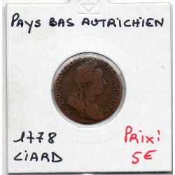 Pays-Bas Espagnols Brabant 1 Liard 1778 Bruxelles , KM 93 pièce de monnaie